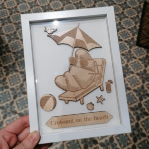 Tableau Croissant on the beach