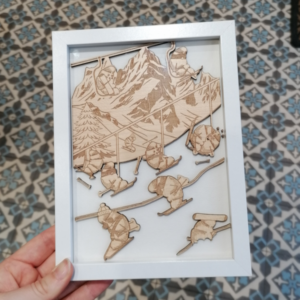 Tableau Les Croissant font du ski